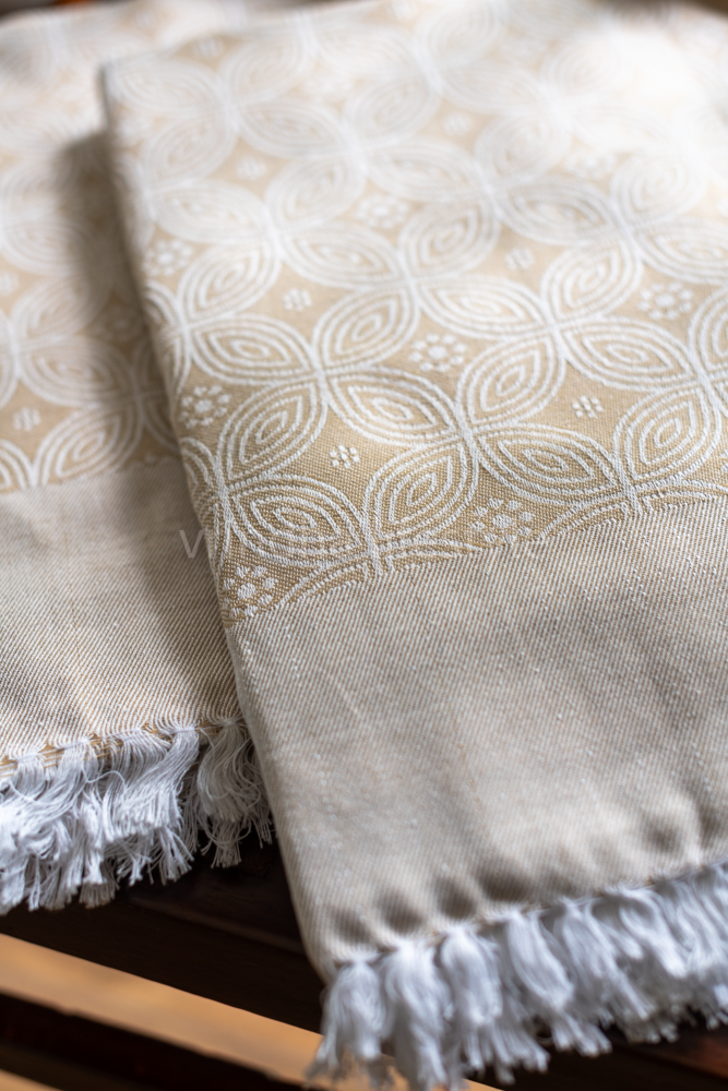 LIGHT WEIGHT COTTON BLANKETS-Jacquard weave-Singe size-60x90inches