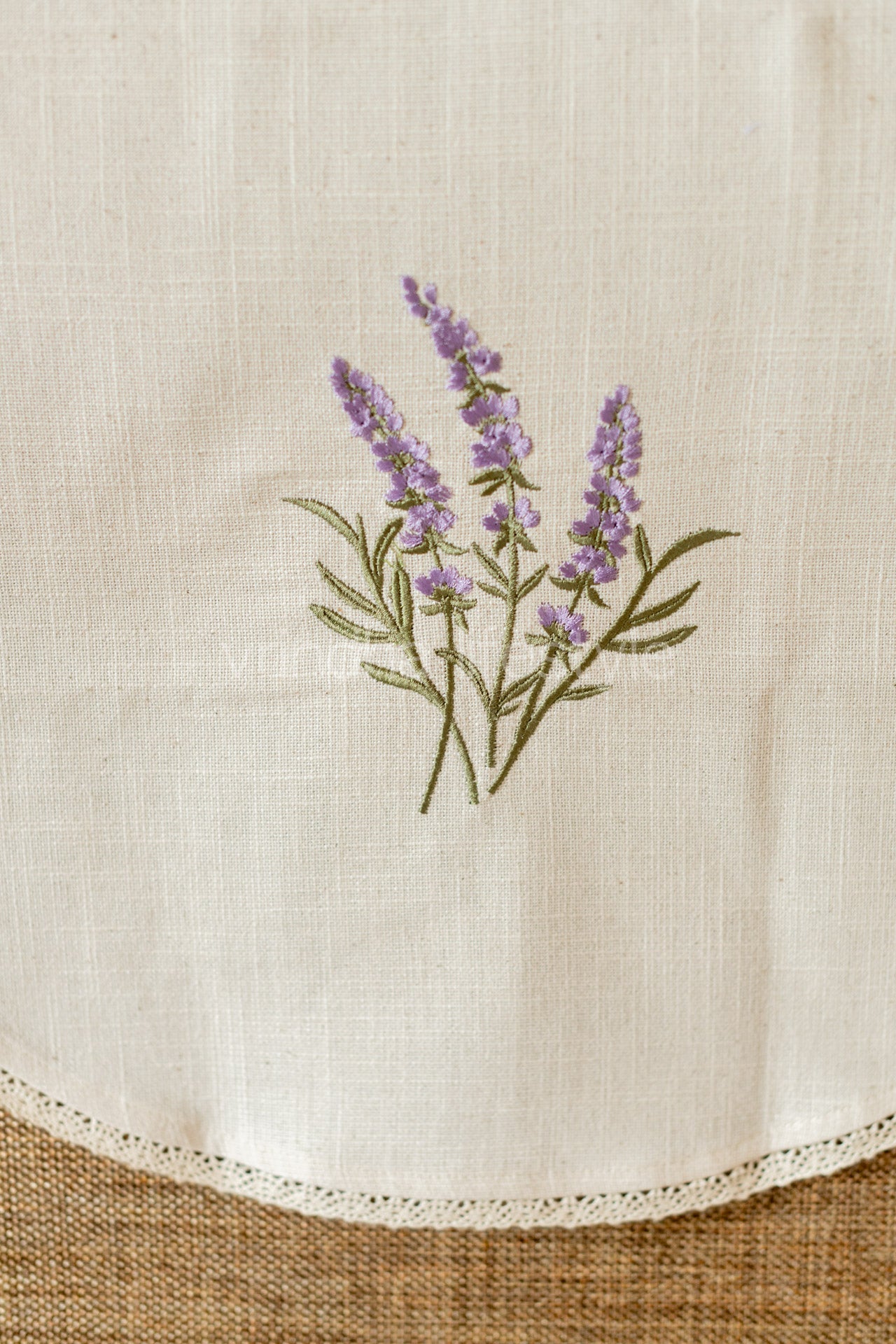 SOFA BACK COVER-with embroidery and lace detailing -Set of 5