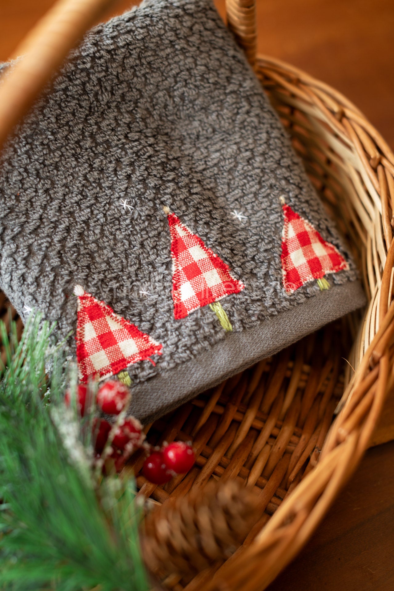 SOFT HAND TOWEL with hand embroidery -16x24 inches( single unit)