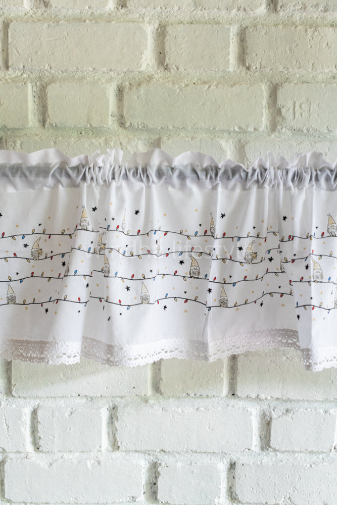 KITCHEN VALANCE-Sheer curtain with lace