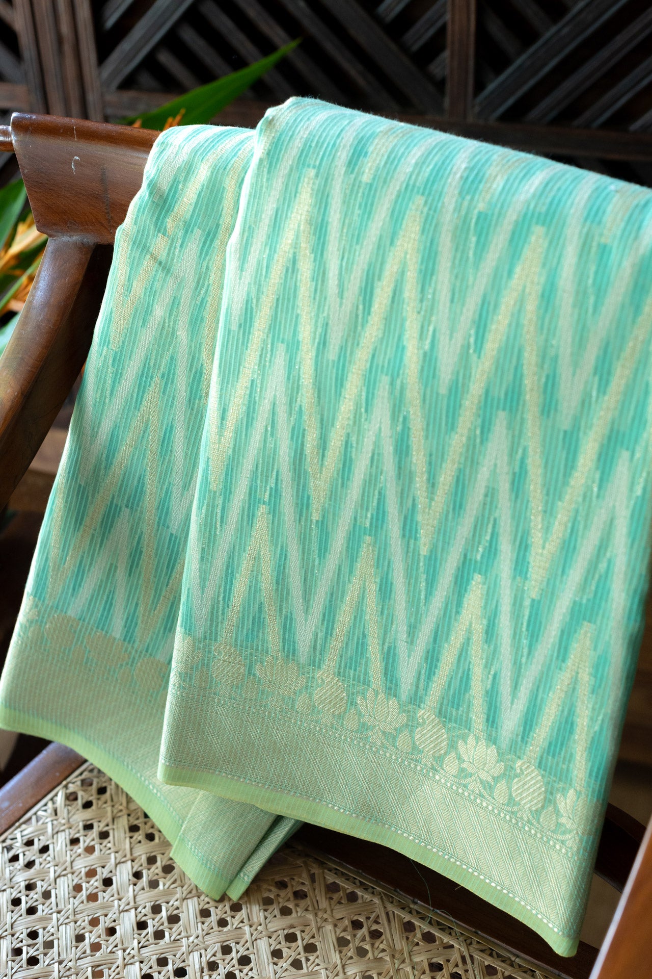 Chanderi Chanderi Resham gold zari SareeResham gold zari Saree