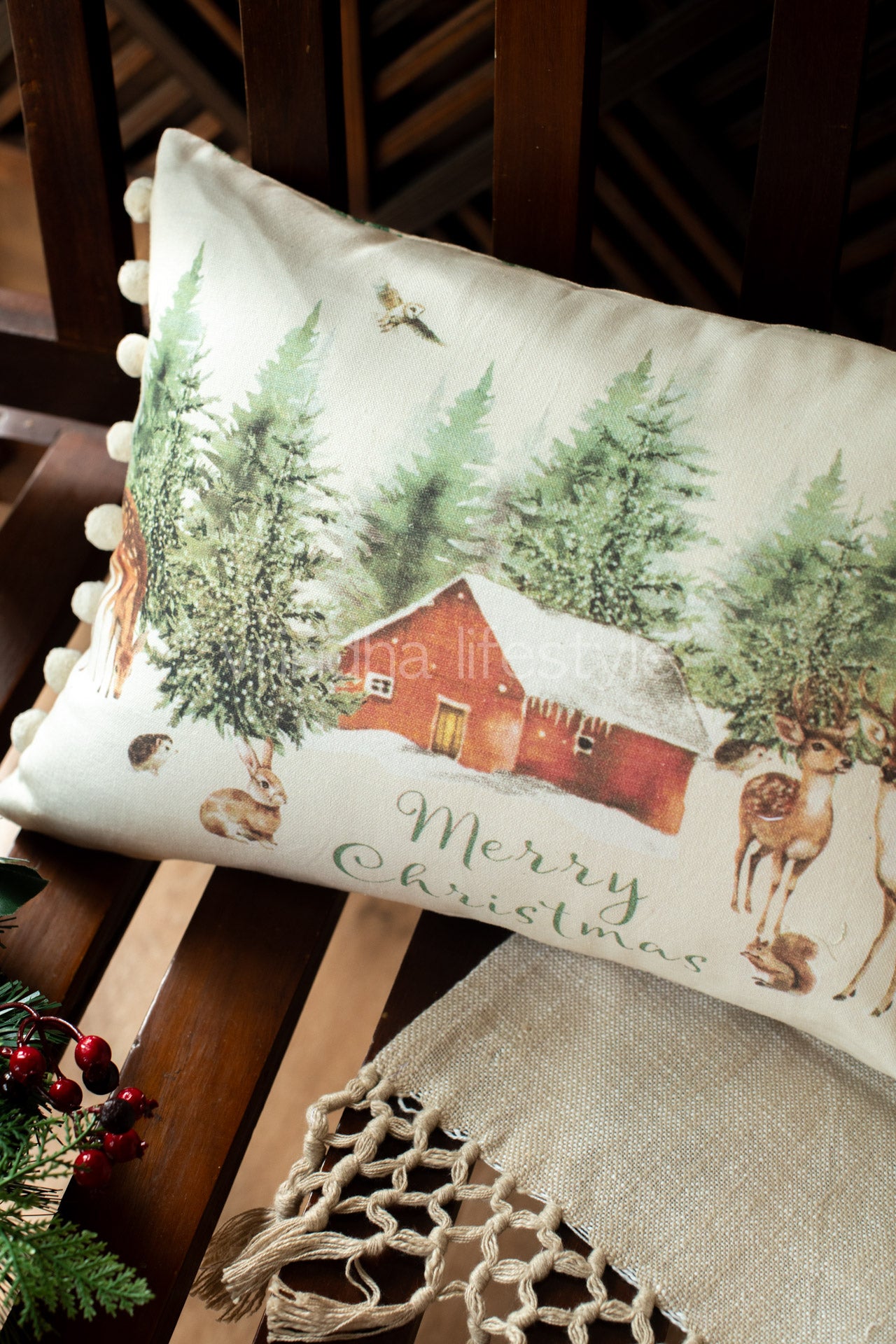 Reversible Lumbar pre-filled cushion cushion-12x18 inches-single unit