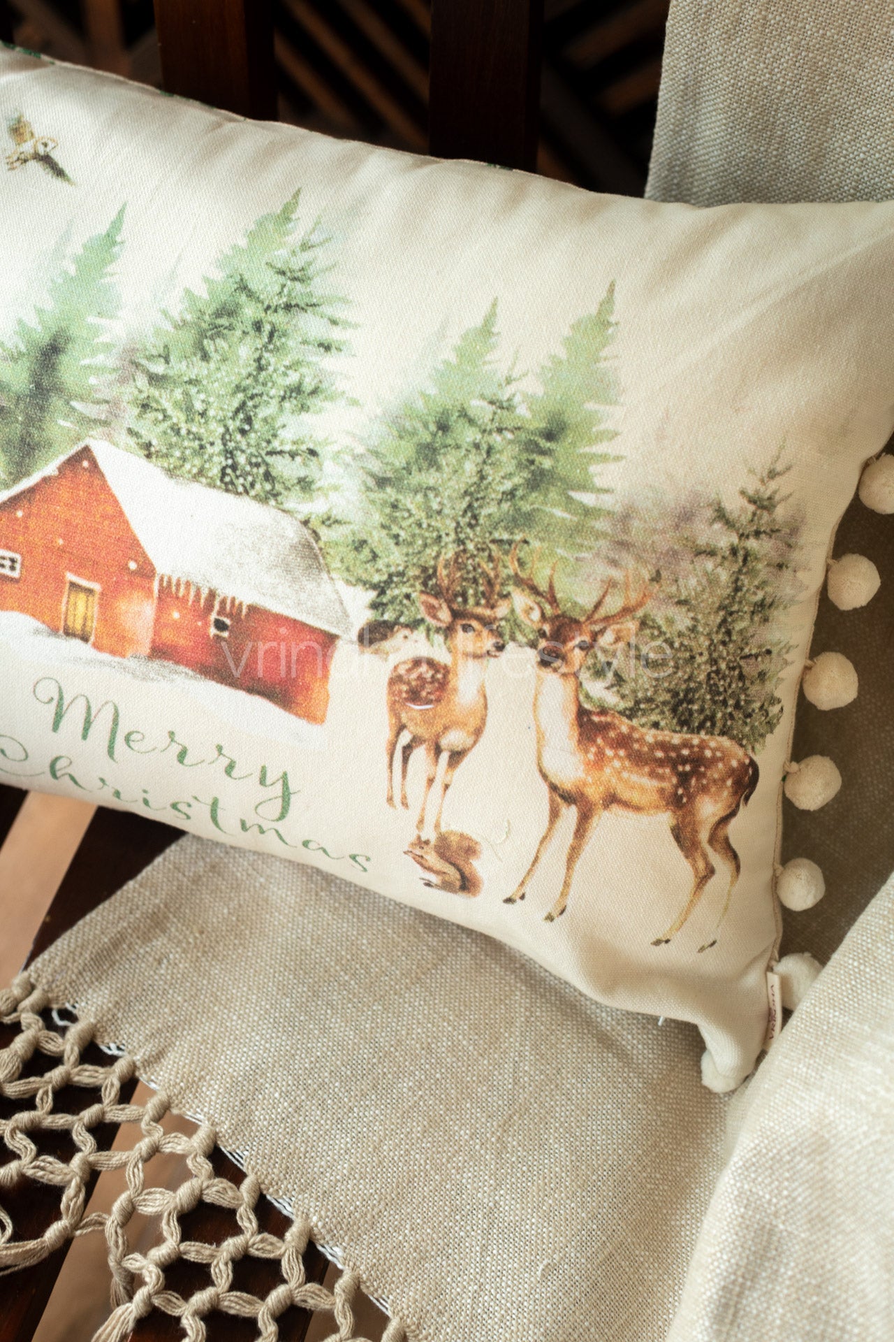 Reversible Lumbar pre-filled cushion cushion-12x18 inches-single unit