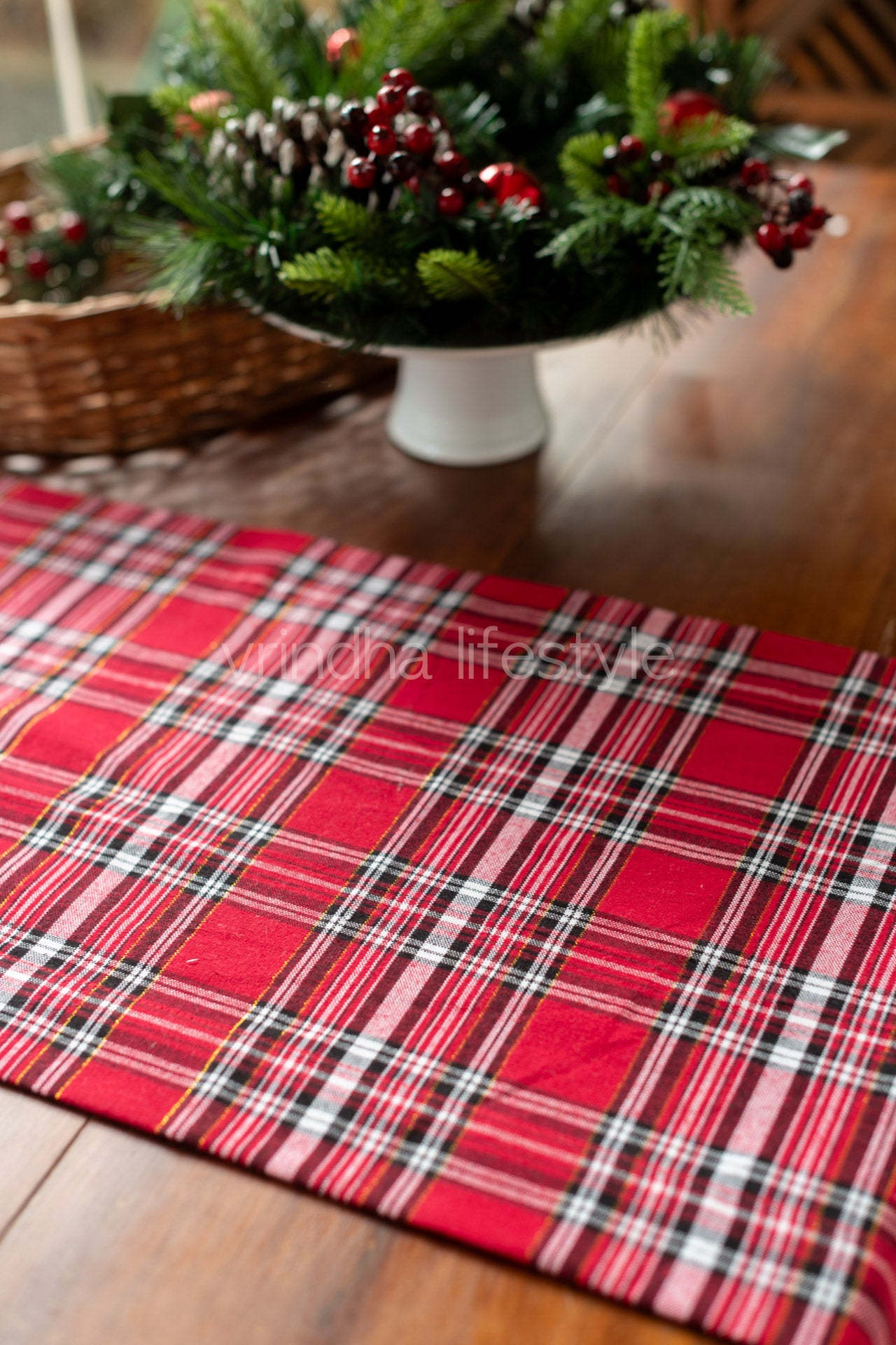 Cotton table runner 14x60 inches-customisable
