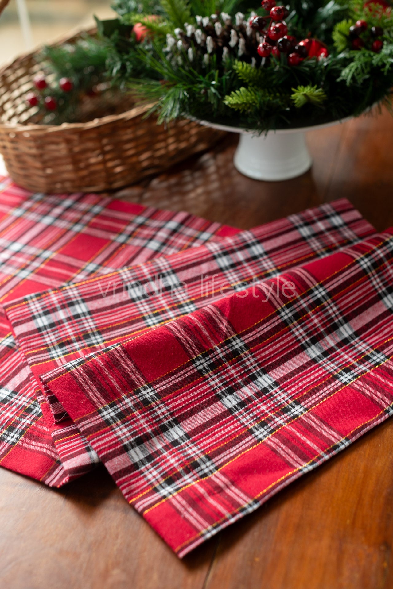 Cotton table runner 14x60 inches-customisable