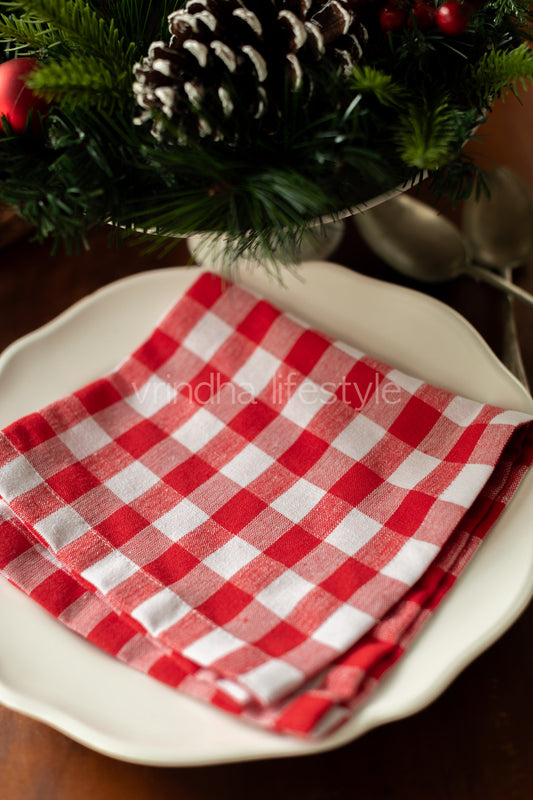 TABLE NAPKIN SET- Woven  cotton Set of 6