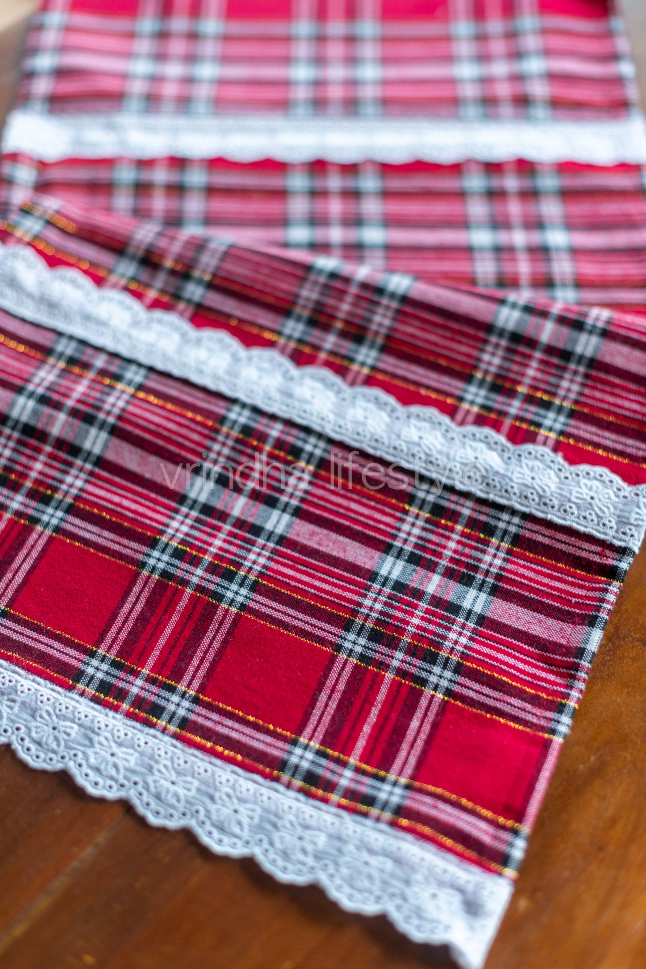 MICROWAVE OVEN TOP COVER-Cotton with lace detailing-customisable