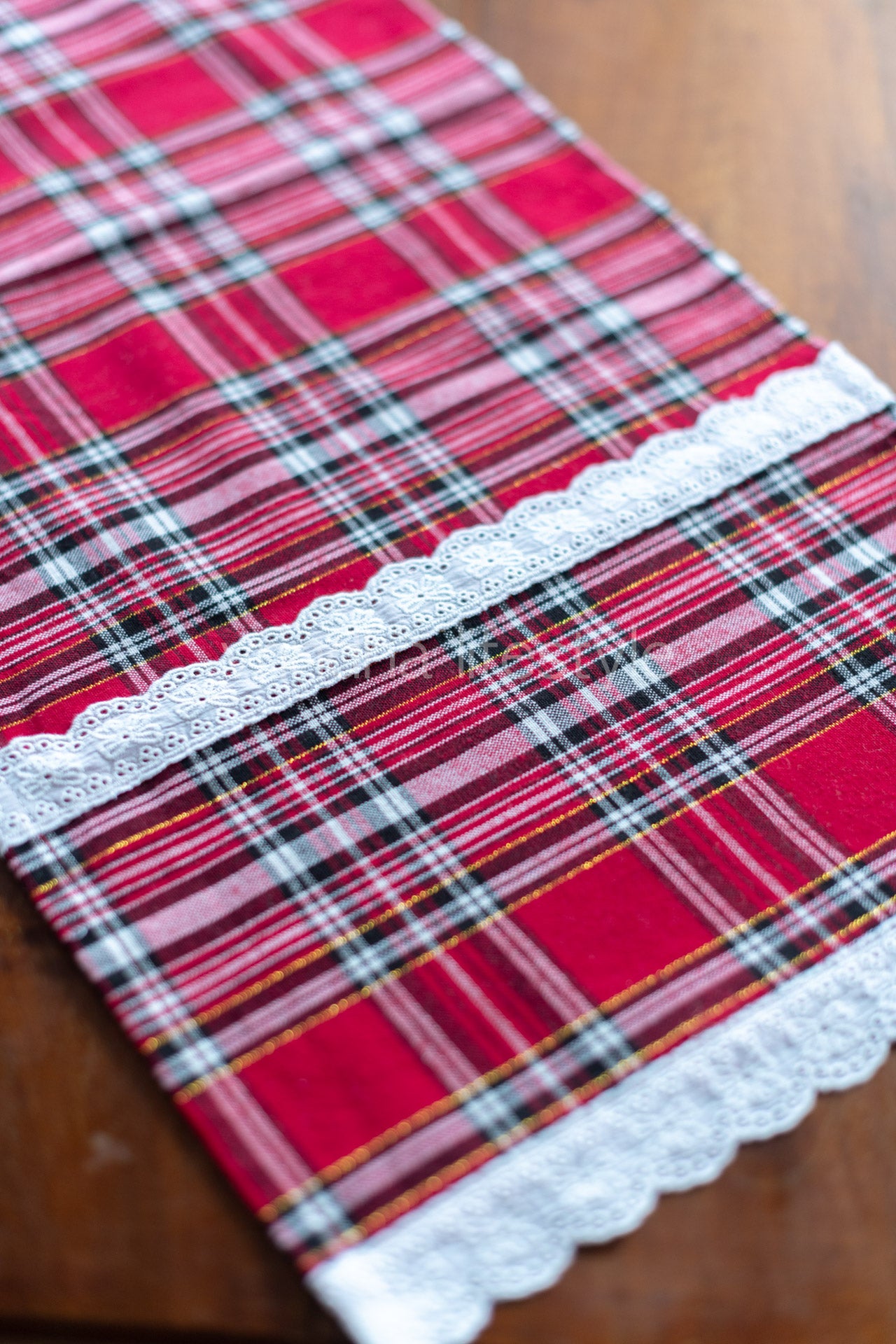 MICROWAVE OVEN TOP COVER-Cotton with lace detailing-customisable