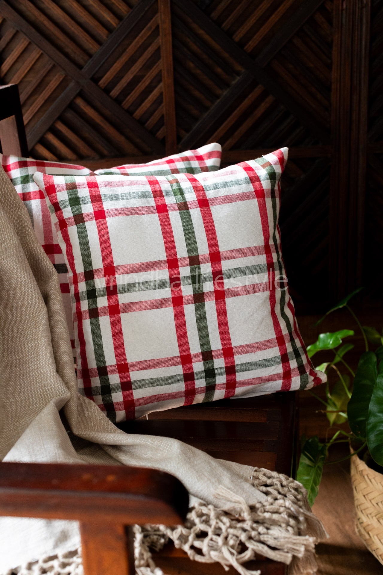 WOVEN COTTON CUSHION COVERS-Single Unit