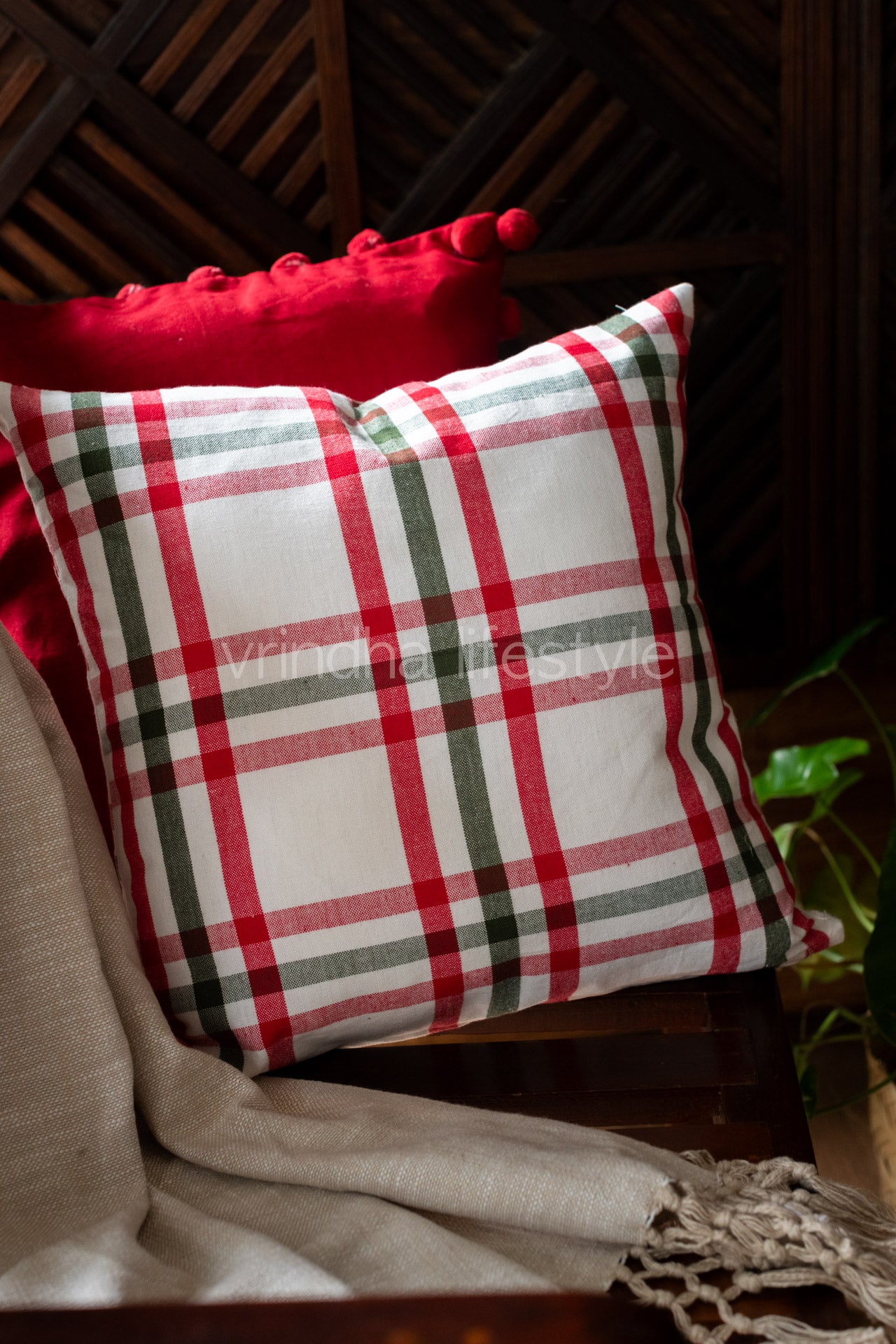 WOVEN COTTON CUSHION COVERS-Single Unit