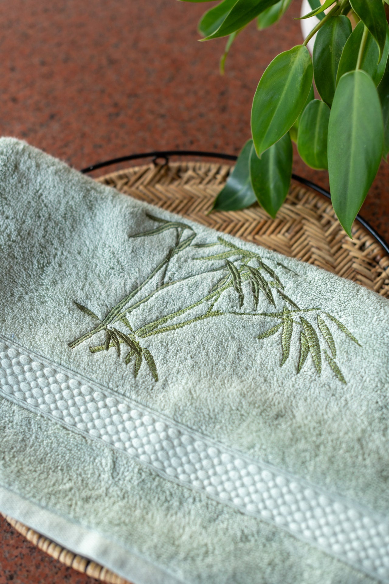 SOFT HAND TOWEL with embroidery -16x26 inches( single unit)