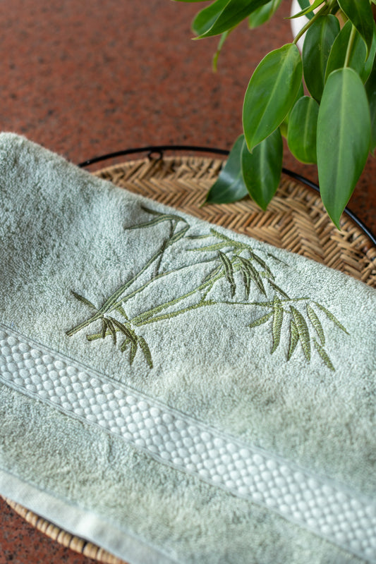 SOFT HAND TOWEL with embroidery -16x26 inches( single unit)
