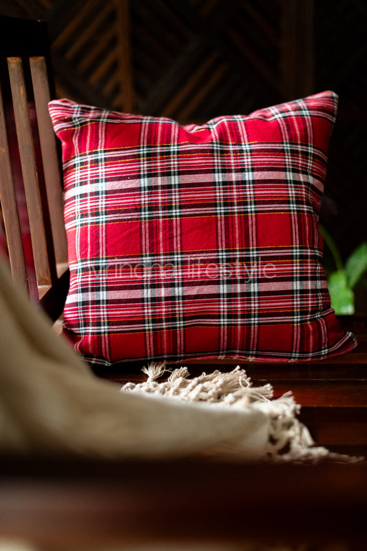 WOVEN COTTON CUSHION COVERS-Single unit