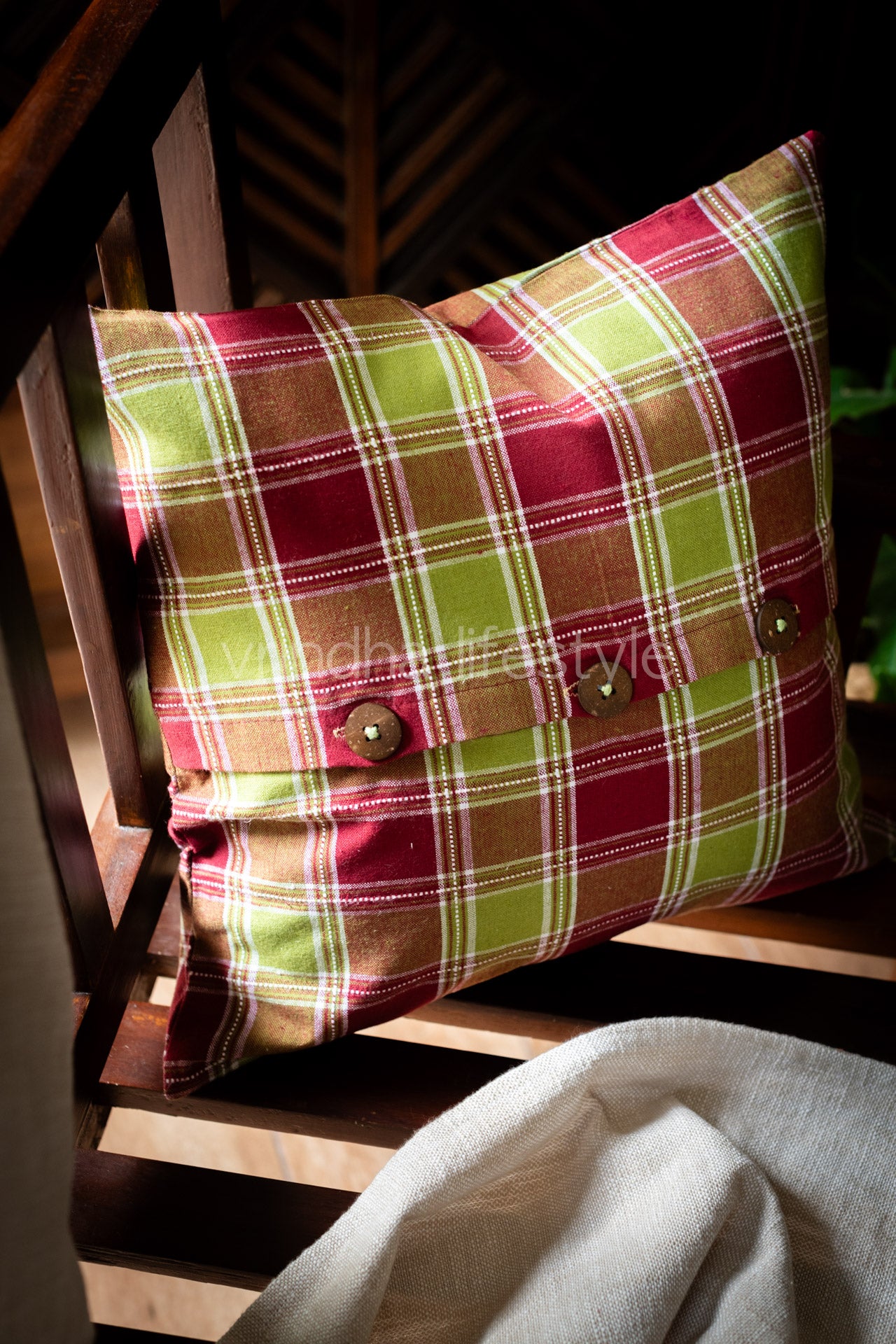 COTTON CUSHION COVERS,with flap opening-Single unit