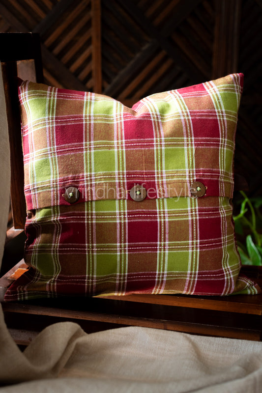 COTTON CUSHION COVERS,with flap opening-Single unit