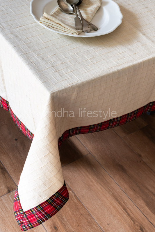 COTTON TABLE CLOTH -6 seater