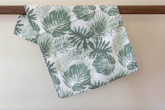 TROPICAL PRINTED COTTON TABLE RUNNER (18 x 60 inches)