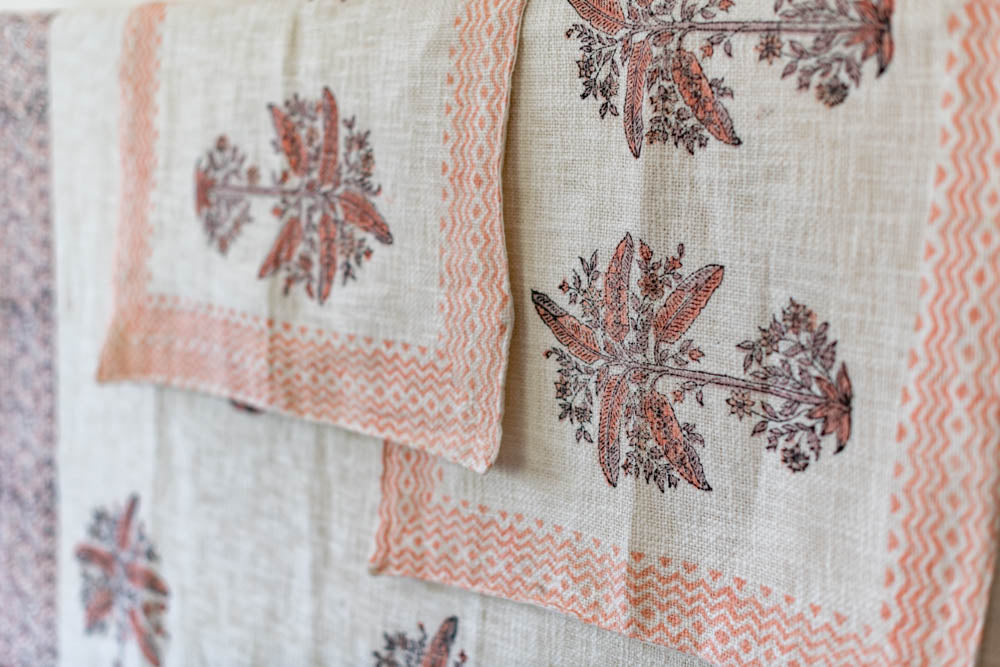 hand block printed bedcovers