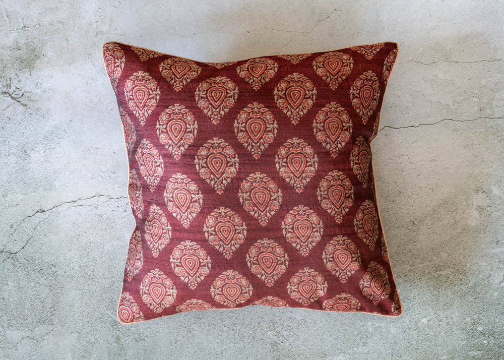 ETHNIC PURE SILK CUSHION COVERS--16 x 16 inches (Single unit)