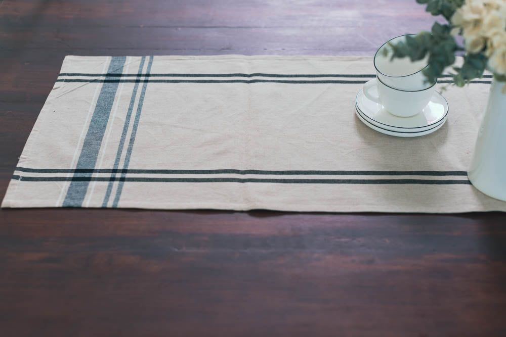 COTTON STRIPE TABLE RUNNER (13 x 72 inches)