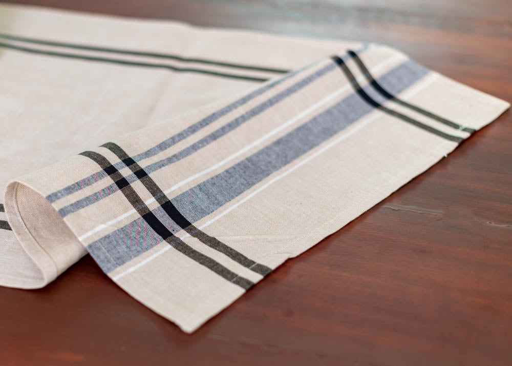 COTTON STRIPE TABLE RUNNER (13 x 72 inches)