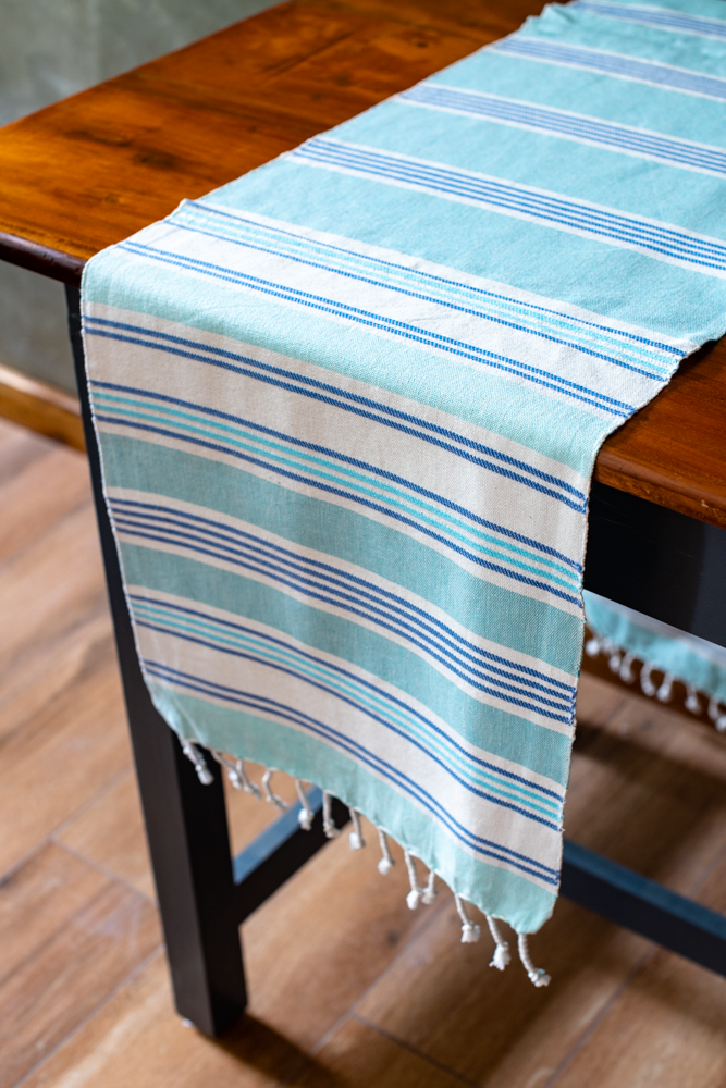 COTTON TABLE RUNNER-68 x 14 inches
