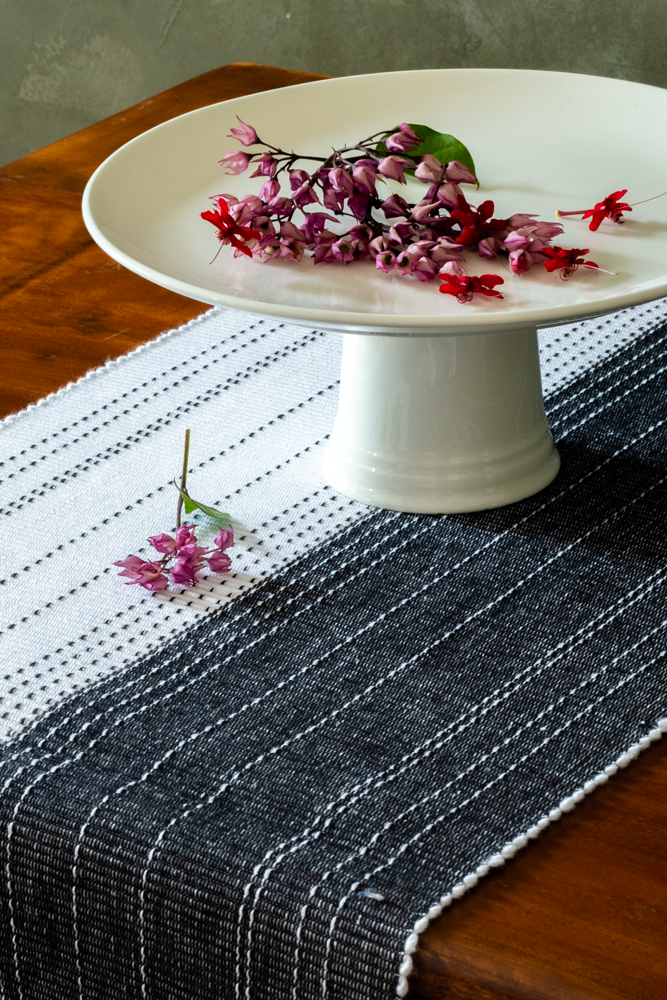 COTTON TABLE RUNNER-68 x 14 inches