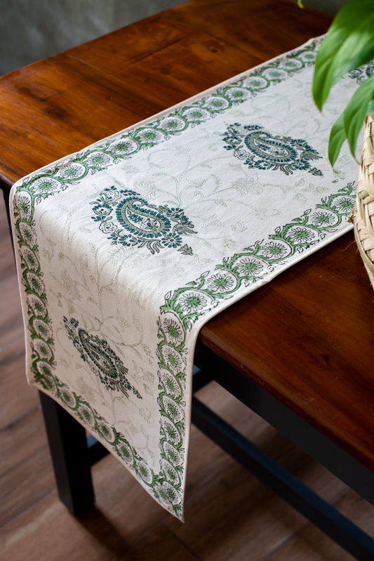 Jaipur hand block printed table runner