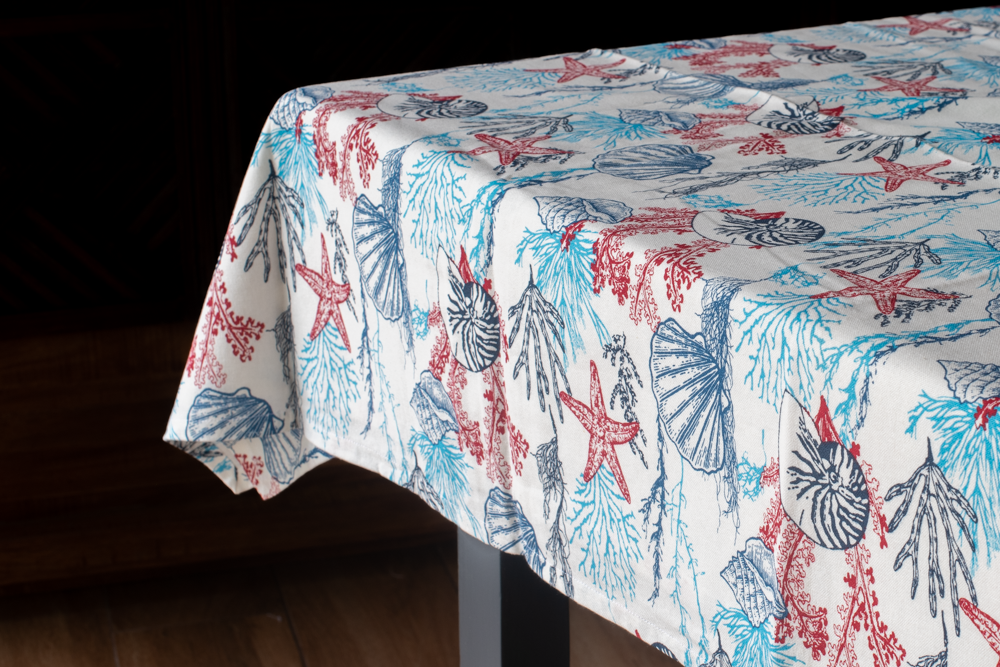 PRINTED COTTON TABLE CLOTH  -4 seater